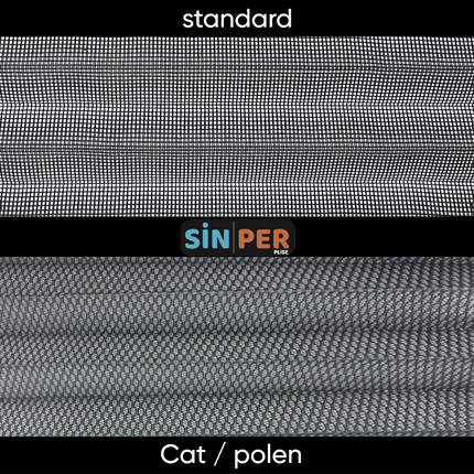 Klipsli Sök Tak Pileli Kedi Pencere Sinekliği Beyaz Max 0-70cm x 0-140cm