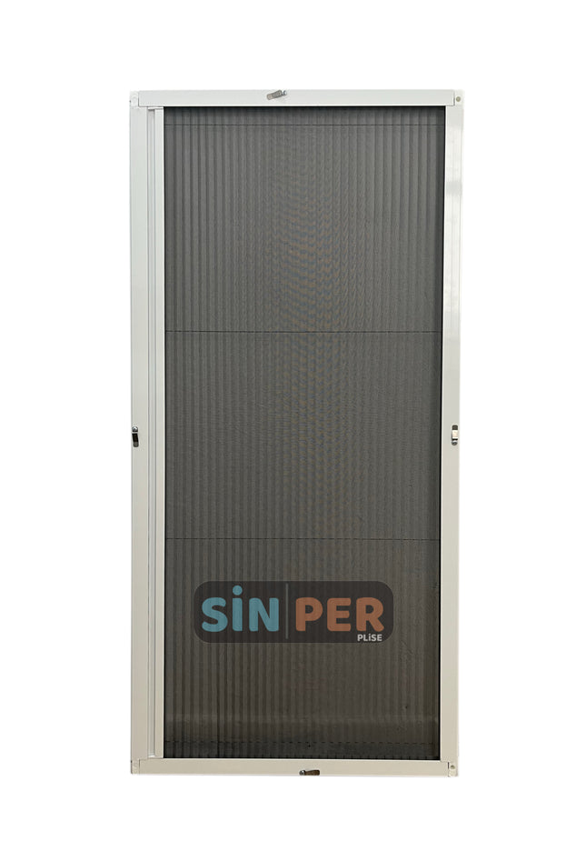 Klipsli Sök Tak Pileli  Pencere Sinekliği Beyaz 0-90 cm x 0-210 cm İstenilen Ölçüde