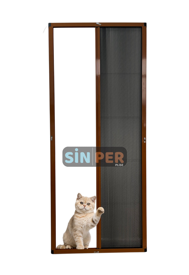 Klipsli Sök Tak Pileli Kedi Pencere Sinekliği Altınmeşe 0-90 cm x 0-210 cm İstenilen Ölçüde
