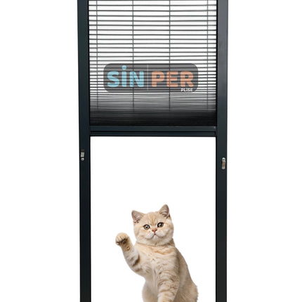 Klipsli Sök Tak Pileli Kedi Pencere Sinekliği Antrasit Max 0-70cm x 0-140cm