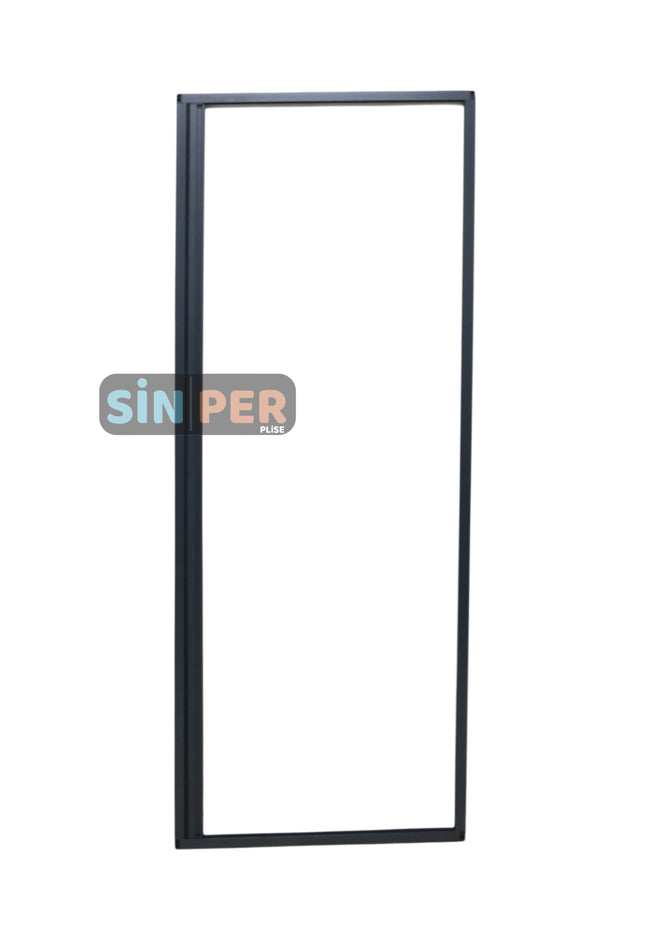 İçten Takma  Sök Tak Pileli Fransız Pencere Sinekliği Antrasit 0-90 cm x 0-210 cm İstenilen Ölçüde