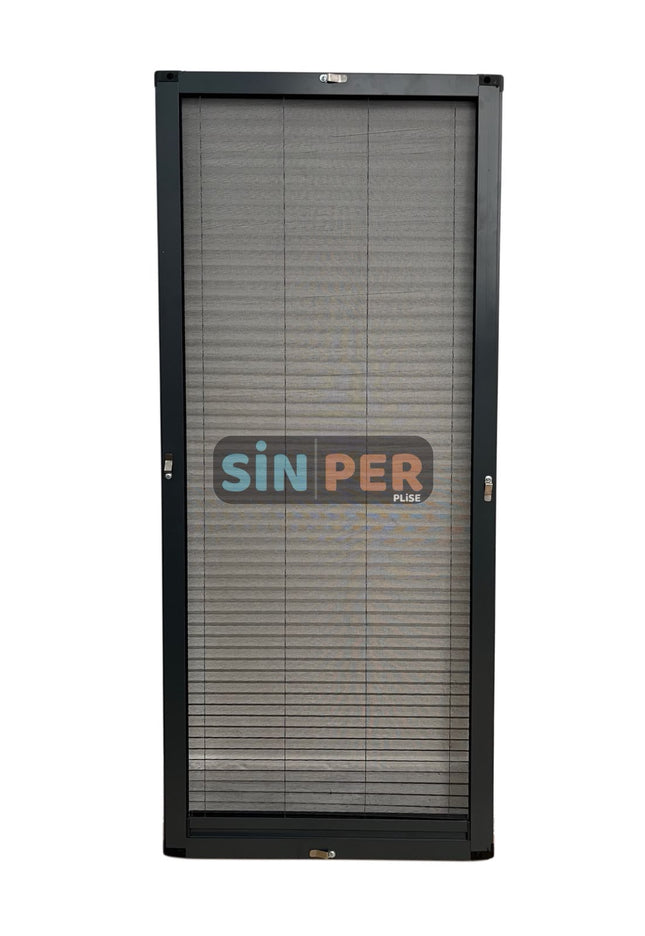 Klipsli Sök Tak Pileli  Pencere Sinekliği Antrasit -70 cm x 0-140 cm İstenilen Ölçüde