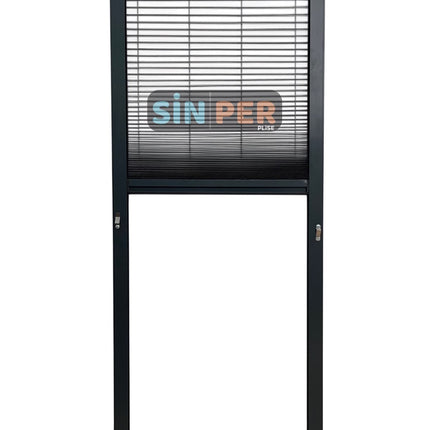Klipsli Sök Tak Pileli  Pencere Sinekliği Antrasit -70 cm x 0-140 cm İstenilen Ölçüde