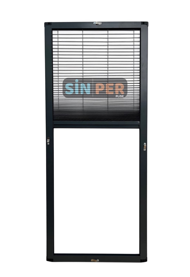 Klipsli Sök Tak Pileli  Pencere Sinekliği Antrasit -70 cm x 0-140 cm İstenilen Ölçüde
