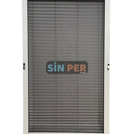 Klipsli Sök Tak Pileli Kedi Pencere Sinekliği Beyaz Max 0-70cm x 0-140cm