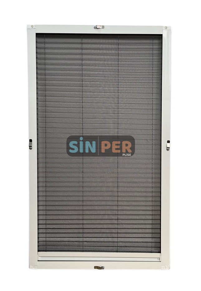 Klipsli Sök Tak Pileli Pencere Sinekliği Beyaz Max 0-70cm x 0-140cm