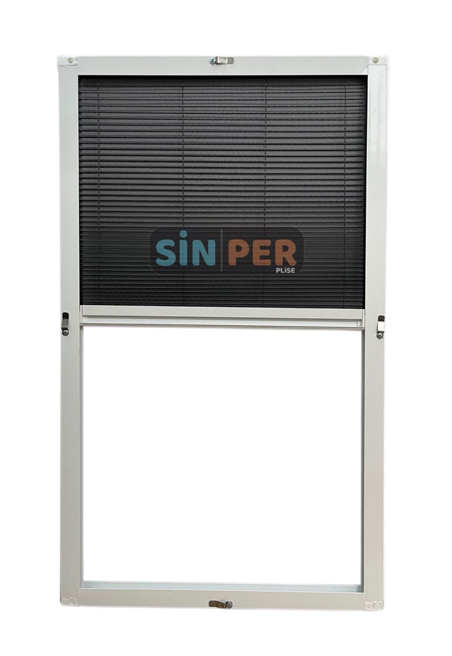 Klipsli Sök Tak Pileli Pencere Sinekliği Beyaz Max 0-70cm x 0-140cm